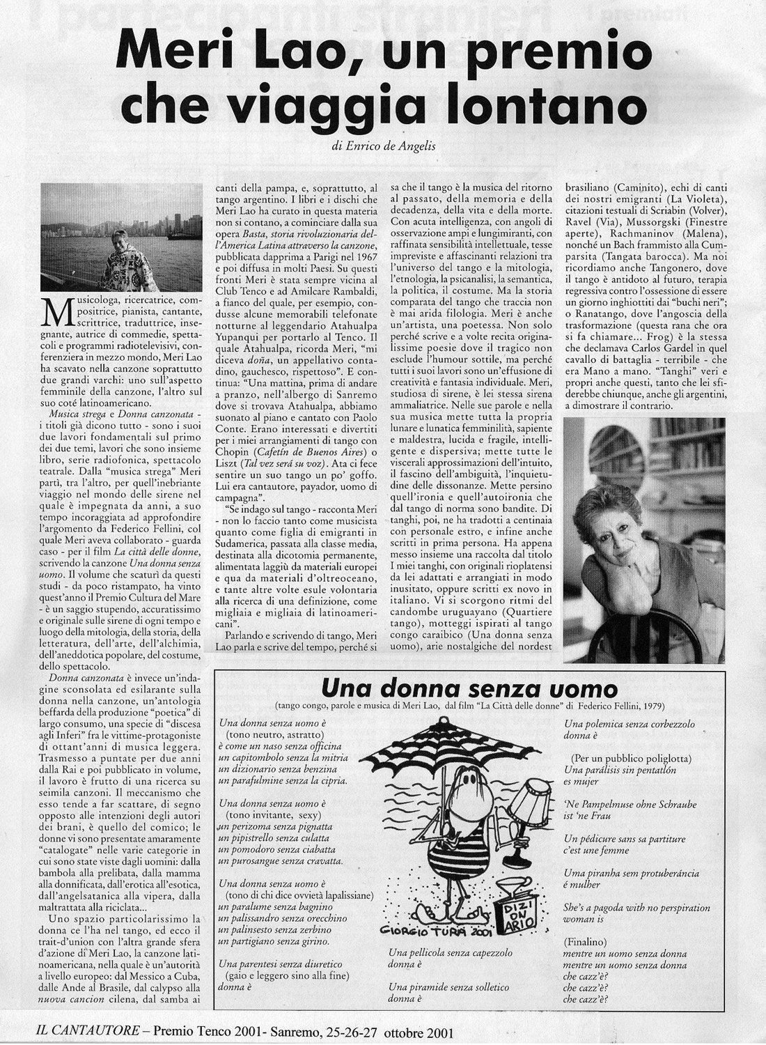 Il Cantautore Tenco 2001